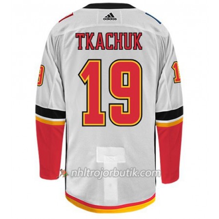 Män Ishockey Calgary Flames Tröja MATTHEW TKACHUK 19 Adidas Vit Authentic